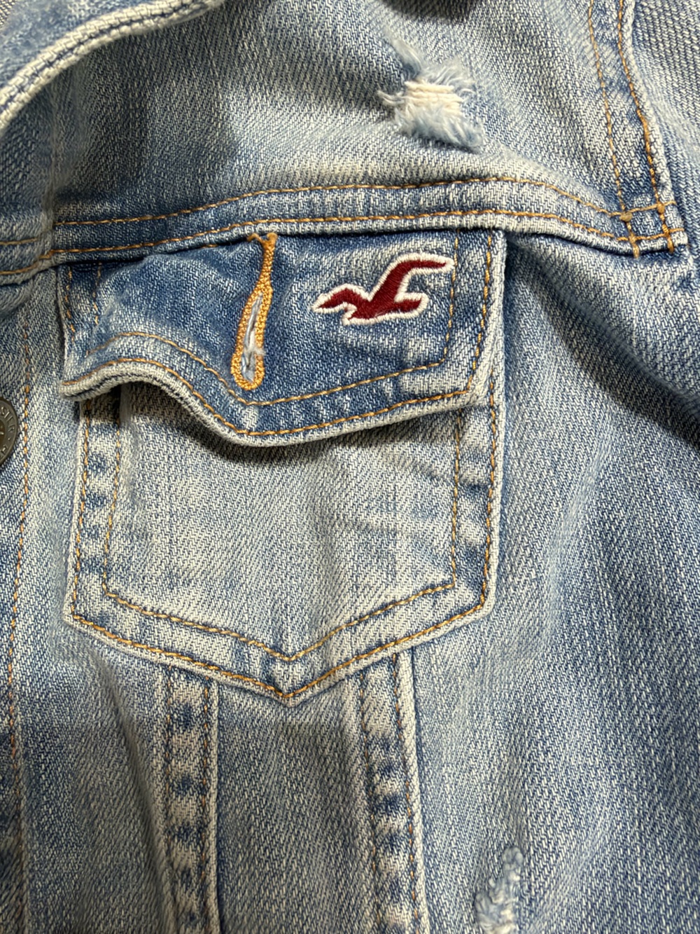 Light Wash womens hollister Jean jacket